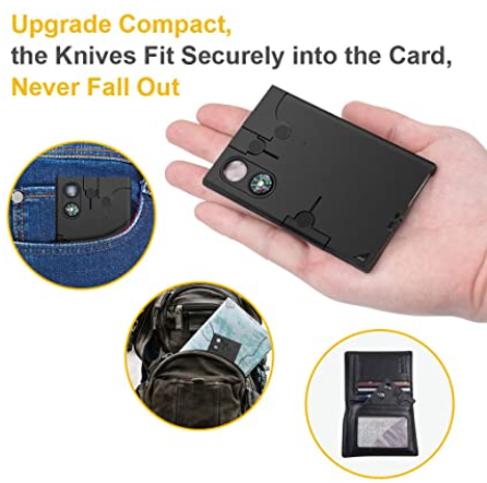 Men Credit Card Tool Knife Set 18 in 1 Gadgets for Men