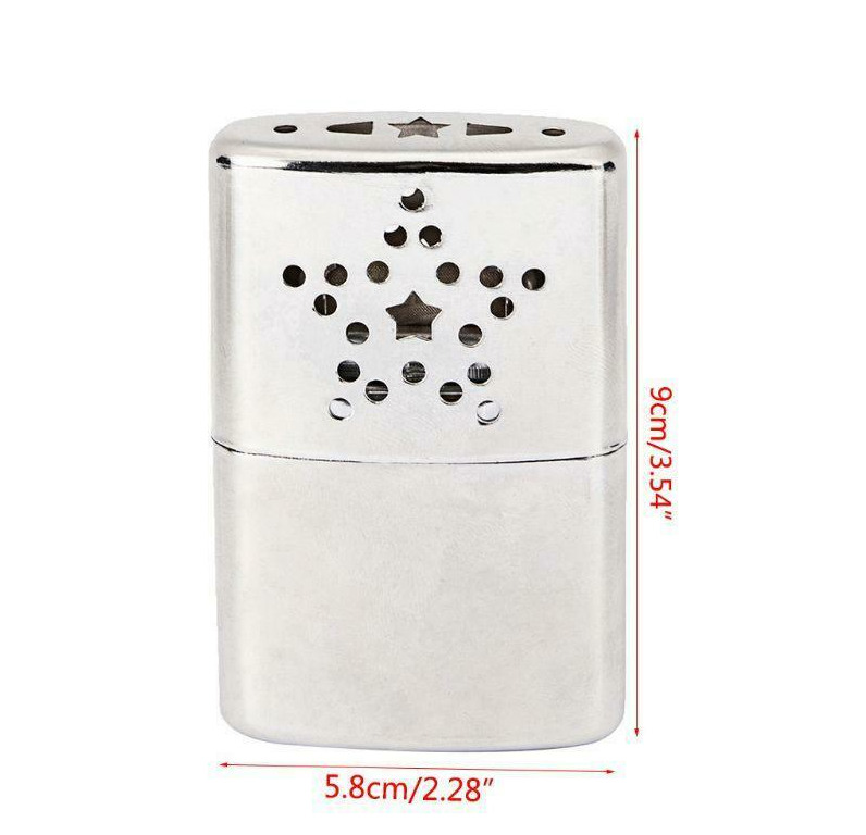 RTL Steel Hand Warmer Portable Heater and Reusable Pocket Handy