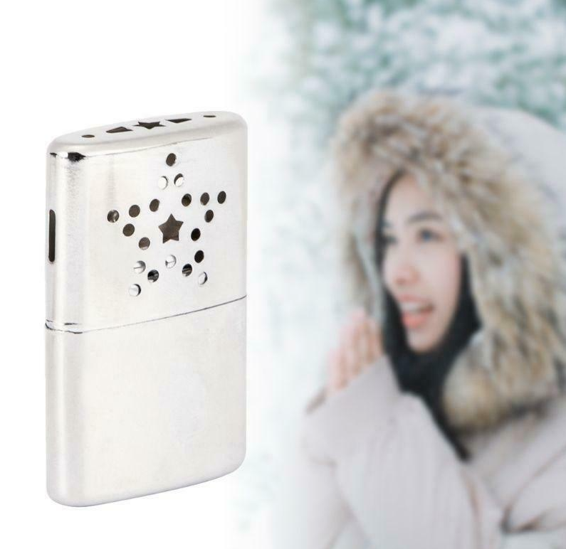 RTL Steel Hand Warmer Portable Heater and Reusable Pocket Handy