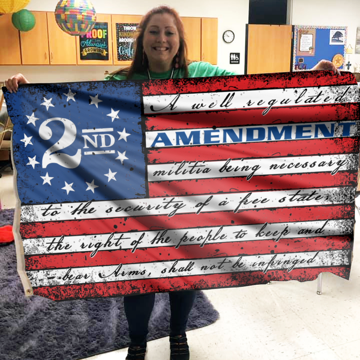 This Well Defend 2nd Amendment Vintage American Flag