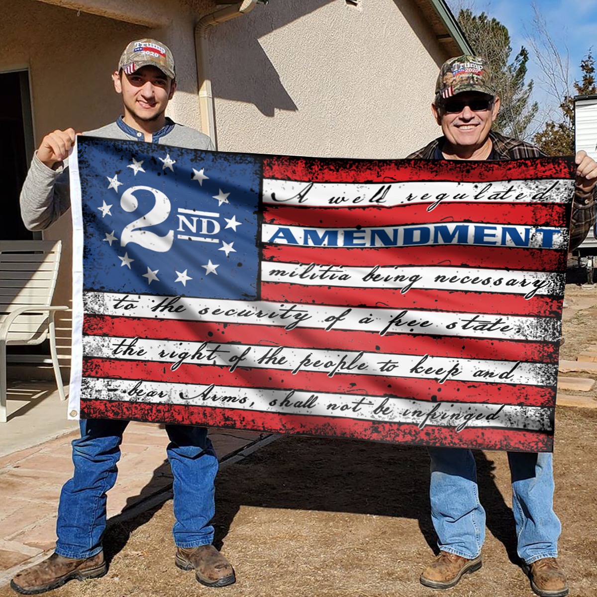 This Well Defend 2nd Amendment Vintage American Flag