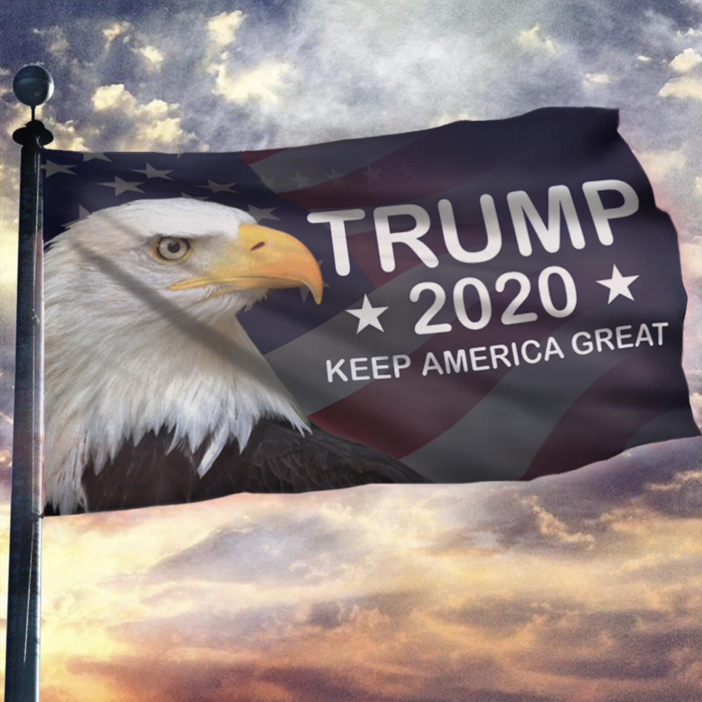 Trump 2020 KAG - American Eagle Flag