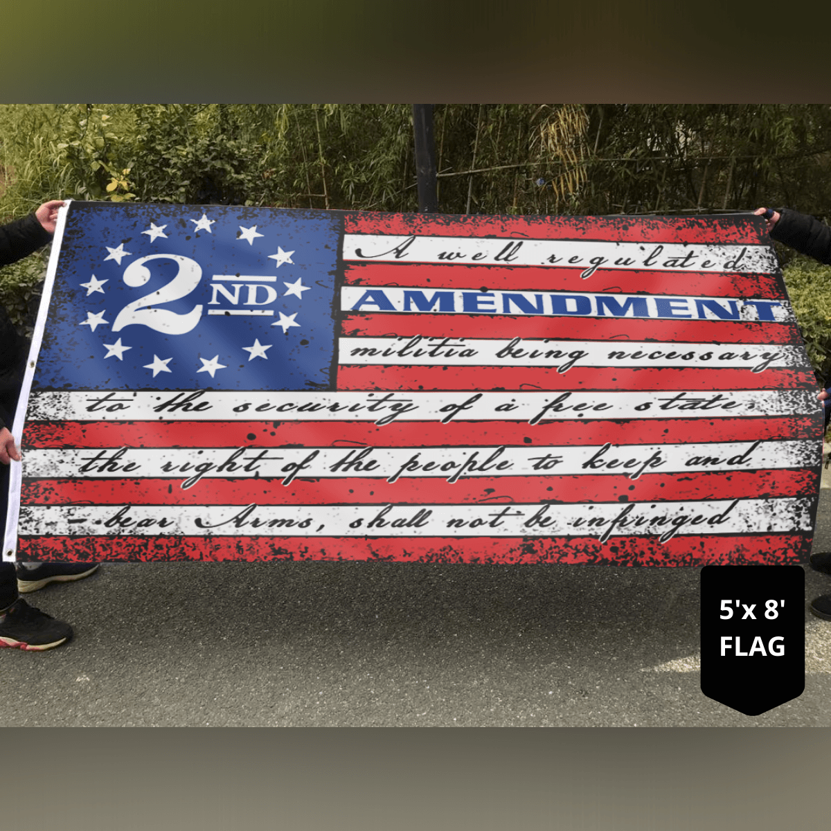 This Well Defend 2nd Amendment Vintage American 4x6' and 5x8' Flag