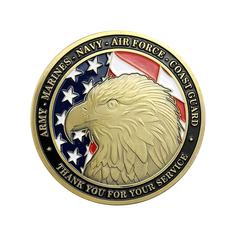 Thank You For Your Service - USA Eagle Veteran Coin