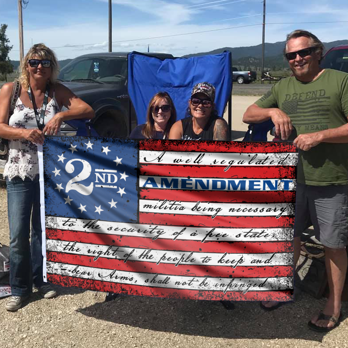 This Well Defend 2nd Amendment Vintage American Flag