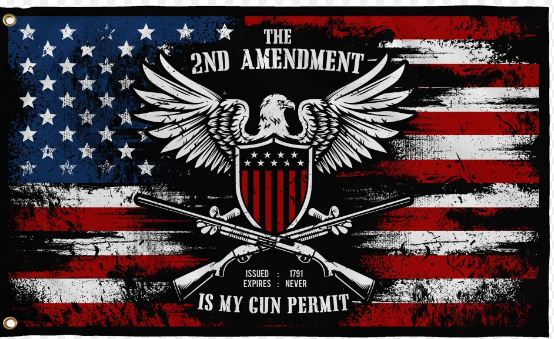 It's My Gun Permit - 2nd Amendment Flag