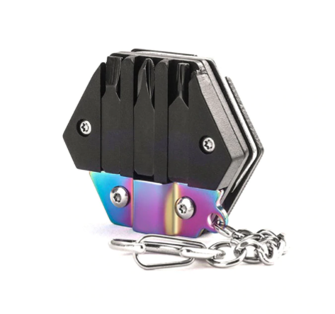 Multitool Hexagonal Kit - Mini Pocket Survival Tool Set Keychain