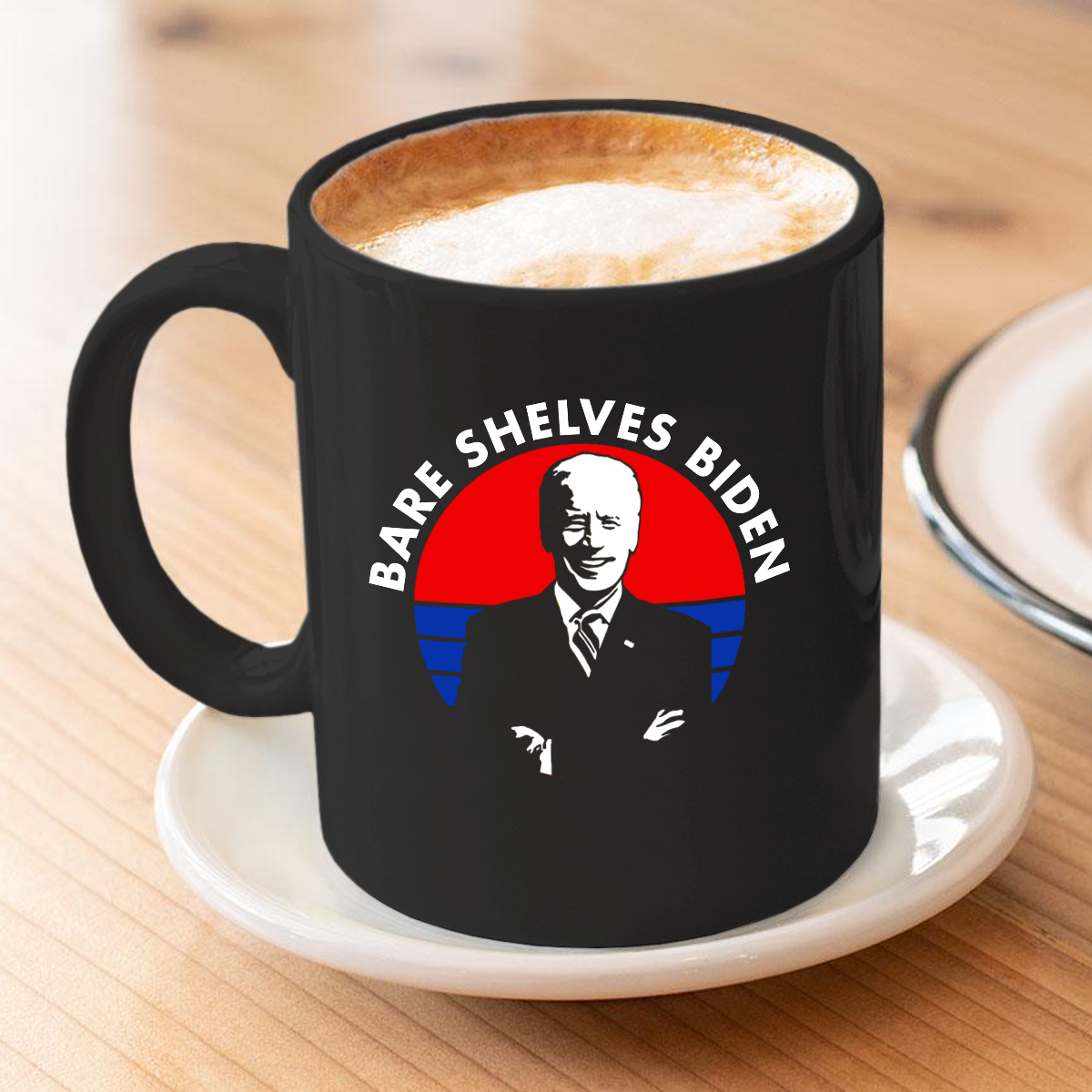 Bare Shelves Biden 11 oz. Black Mug