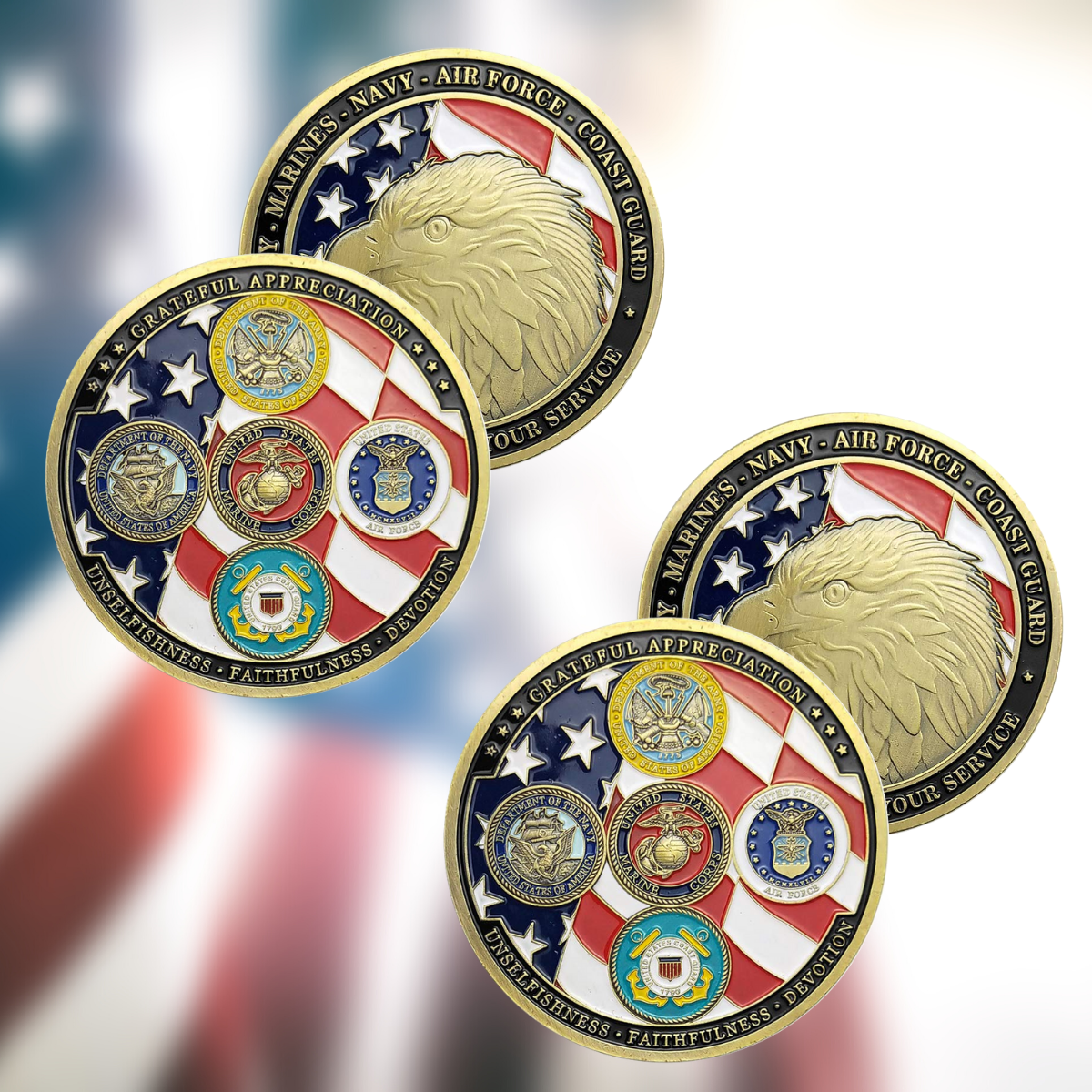 Thank You For Your Service - Veteran Coin - Buy More, Save More Bundle