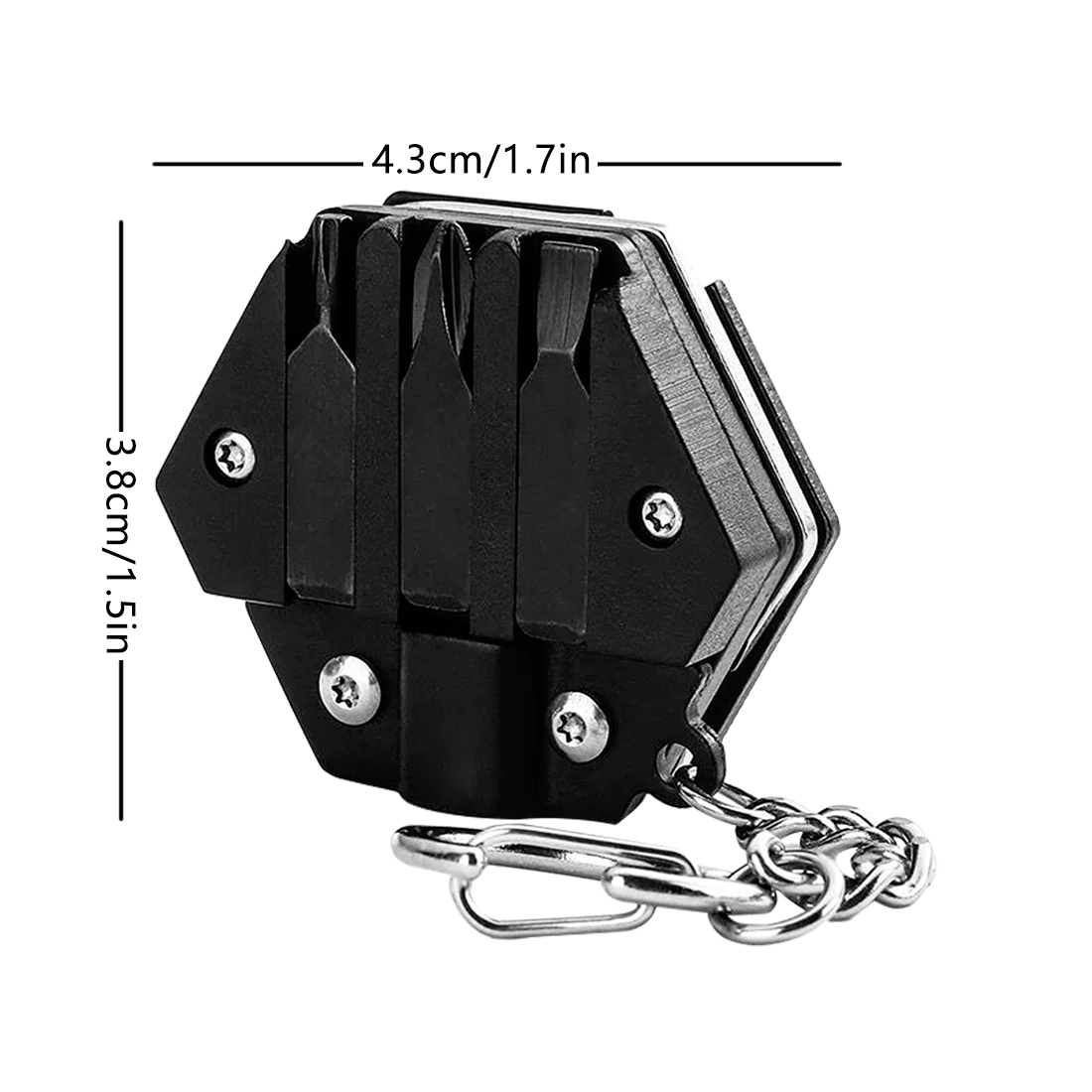 Multitool Hexagonal Kit - Mini Pocket Survival Tool Set Keychain