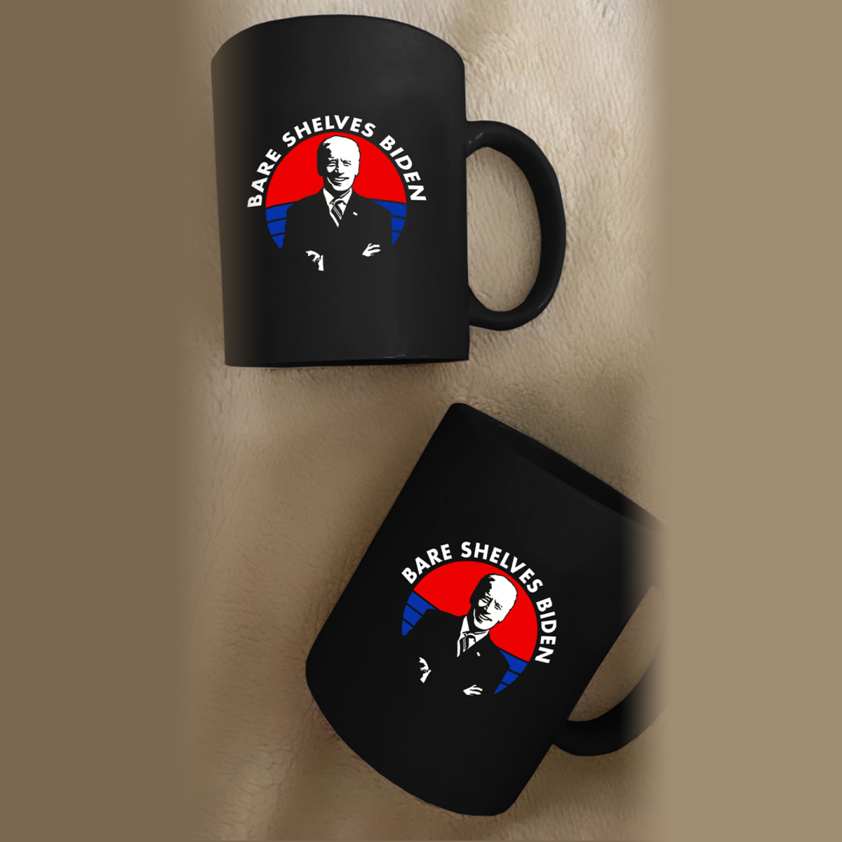 Bare Shelves Biden 11 oz. Black Mug