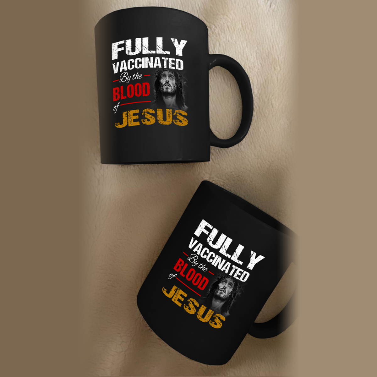 Fully Vaccinated v2 11 oz. Black Mug