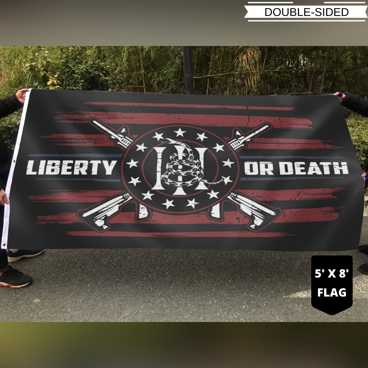 Don't Tread On Me Liberty Or Death Flag