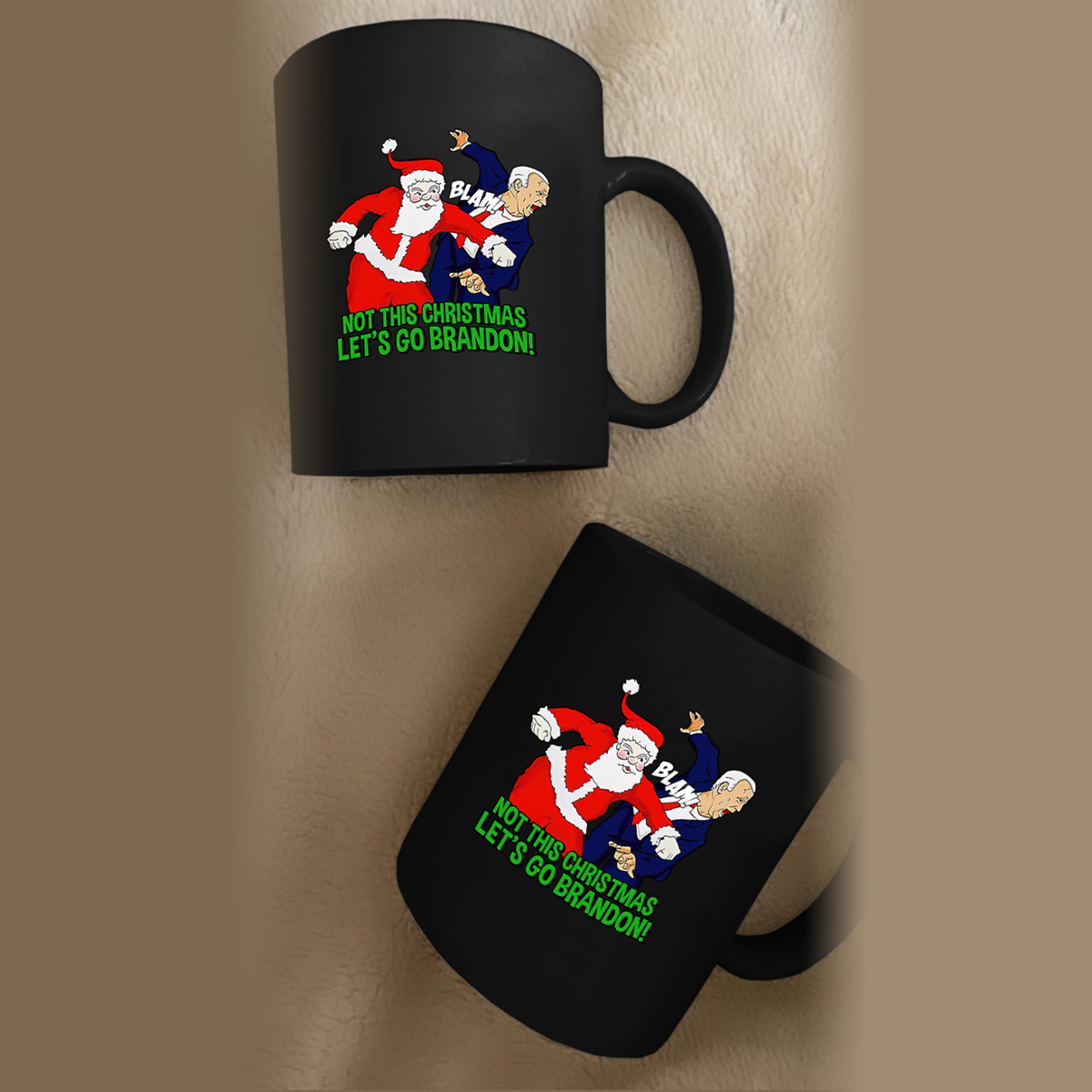 Not This Christmas 11 oz. Black Mug
