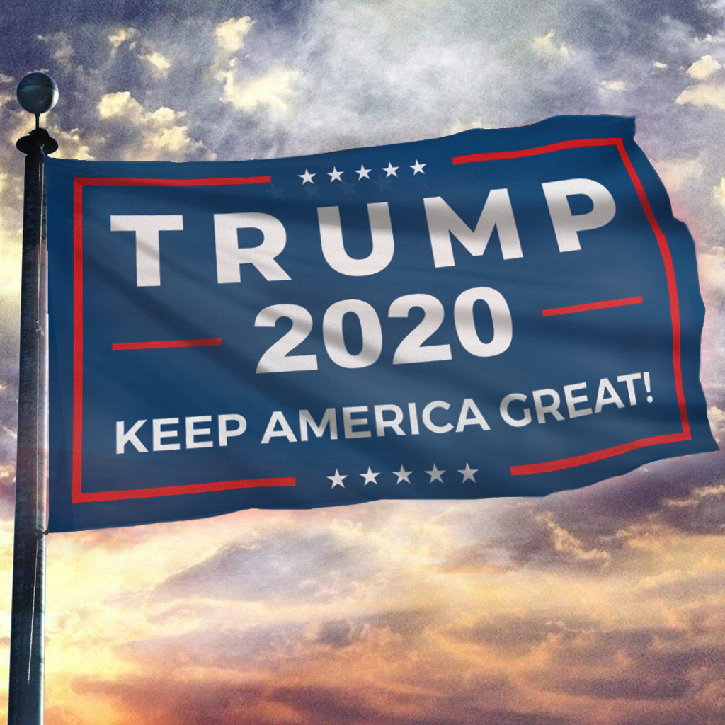 Trump 2020 KAG Flag +Trump 2020 Pin