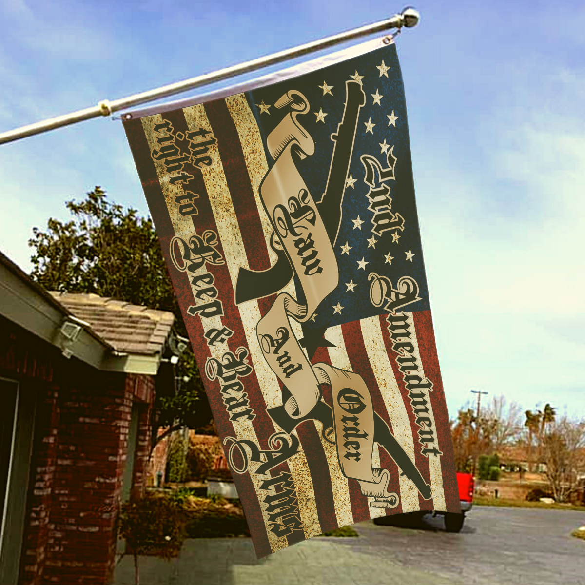 2A LNO Keep and Bear Arms Flag