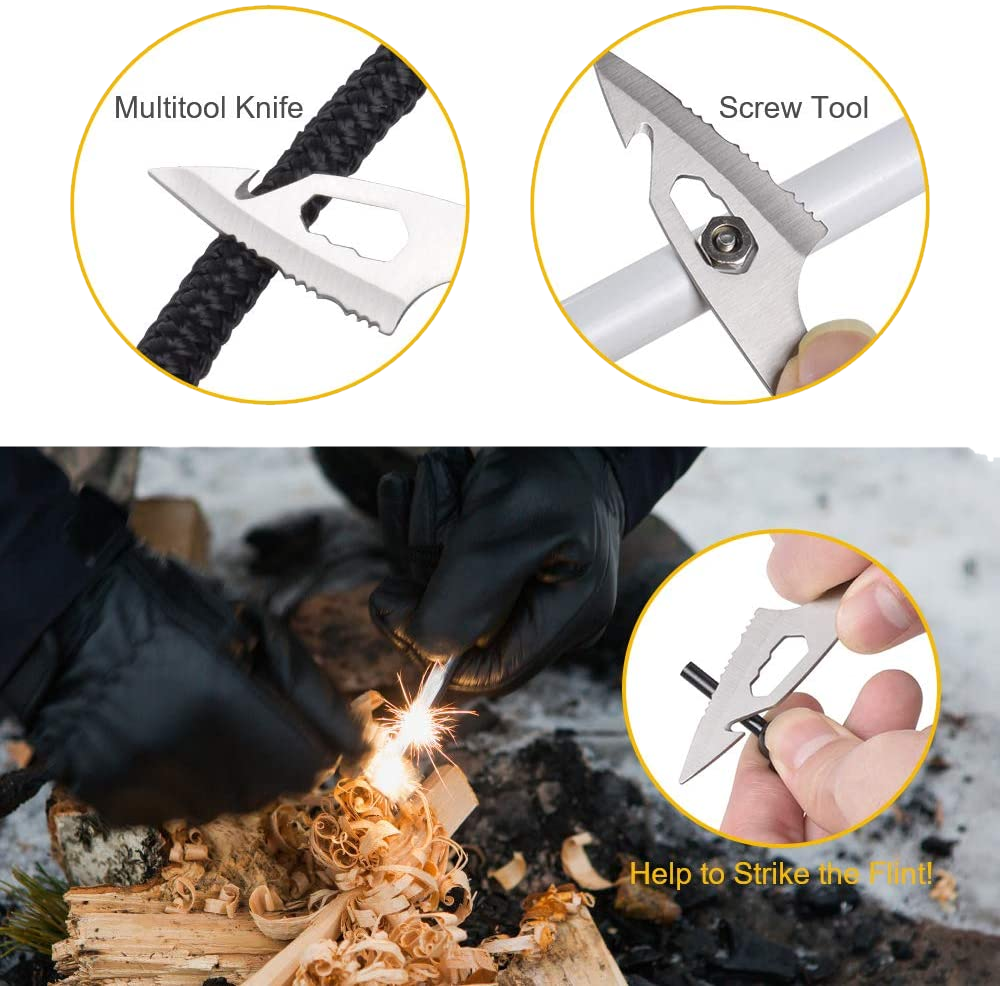 Men Credit Card Tool Knife Set 18 in 1 Gadgets for Men