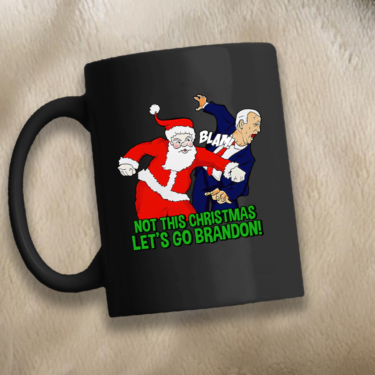 Not This Christmas 11 oz. Black Mug