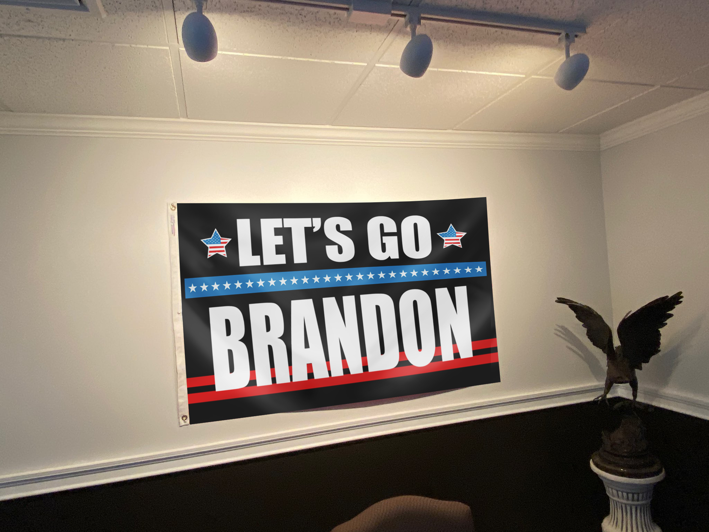 Let's Go Brandon Honor Stripes Flag