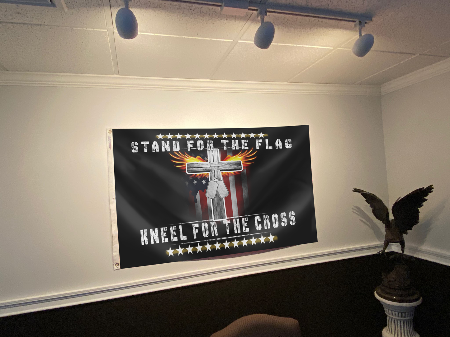 Stand For The Flag Kneel For The Cross Flag