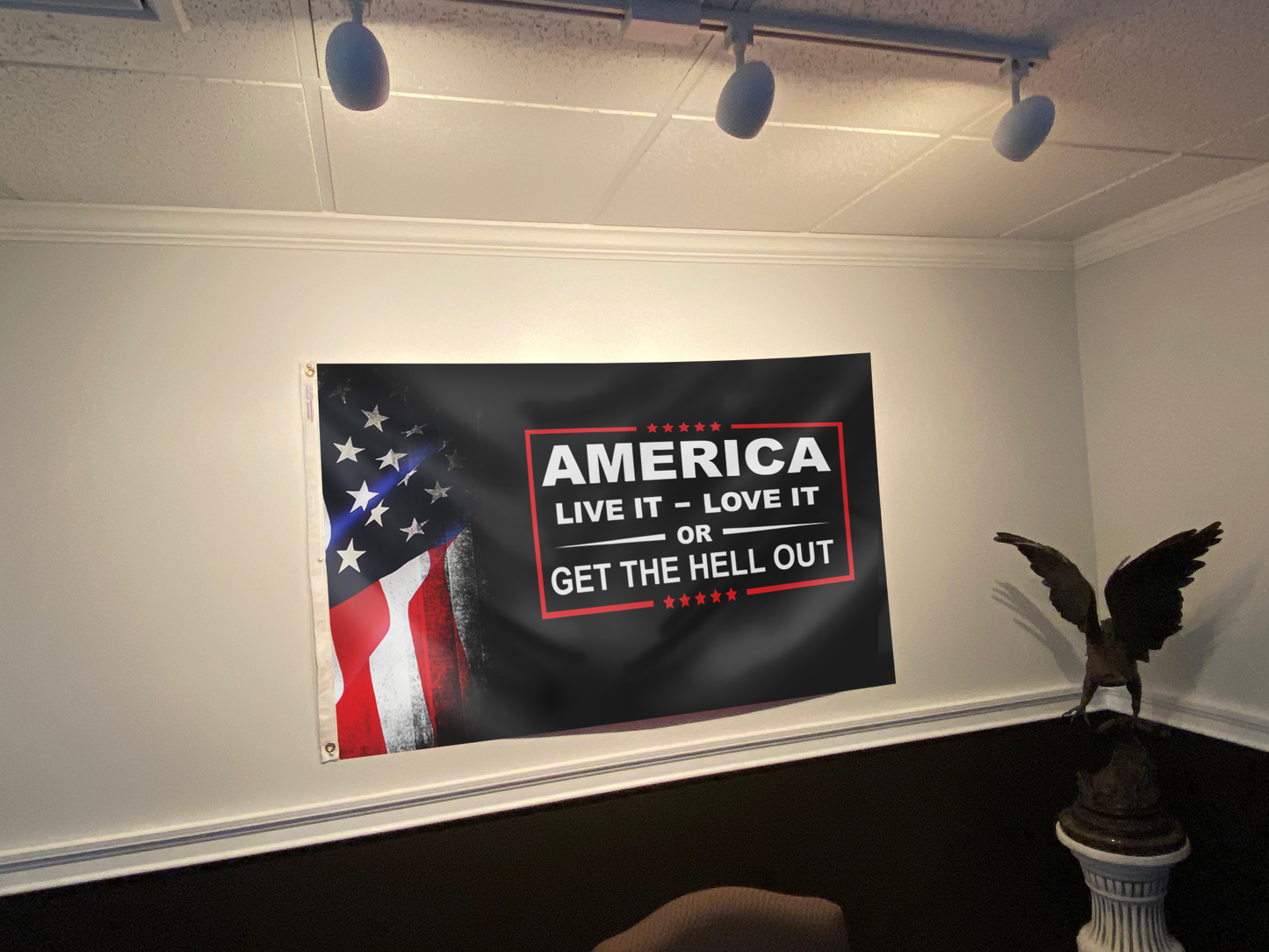 America Live It - Love it Flag