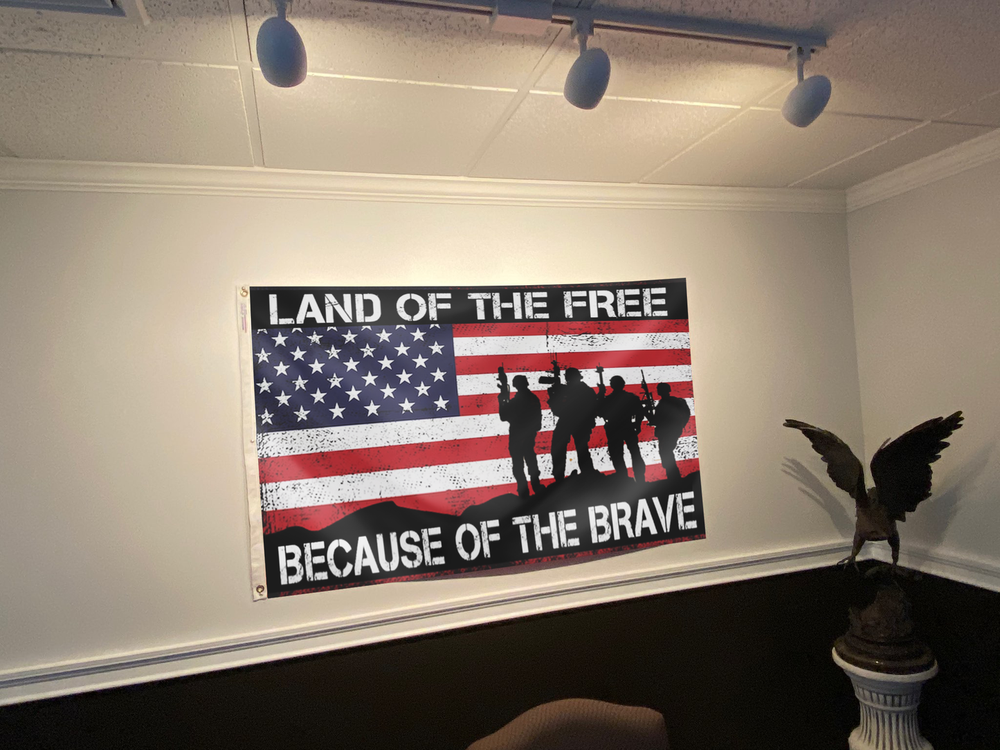 Land Of The Free USA Flag