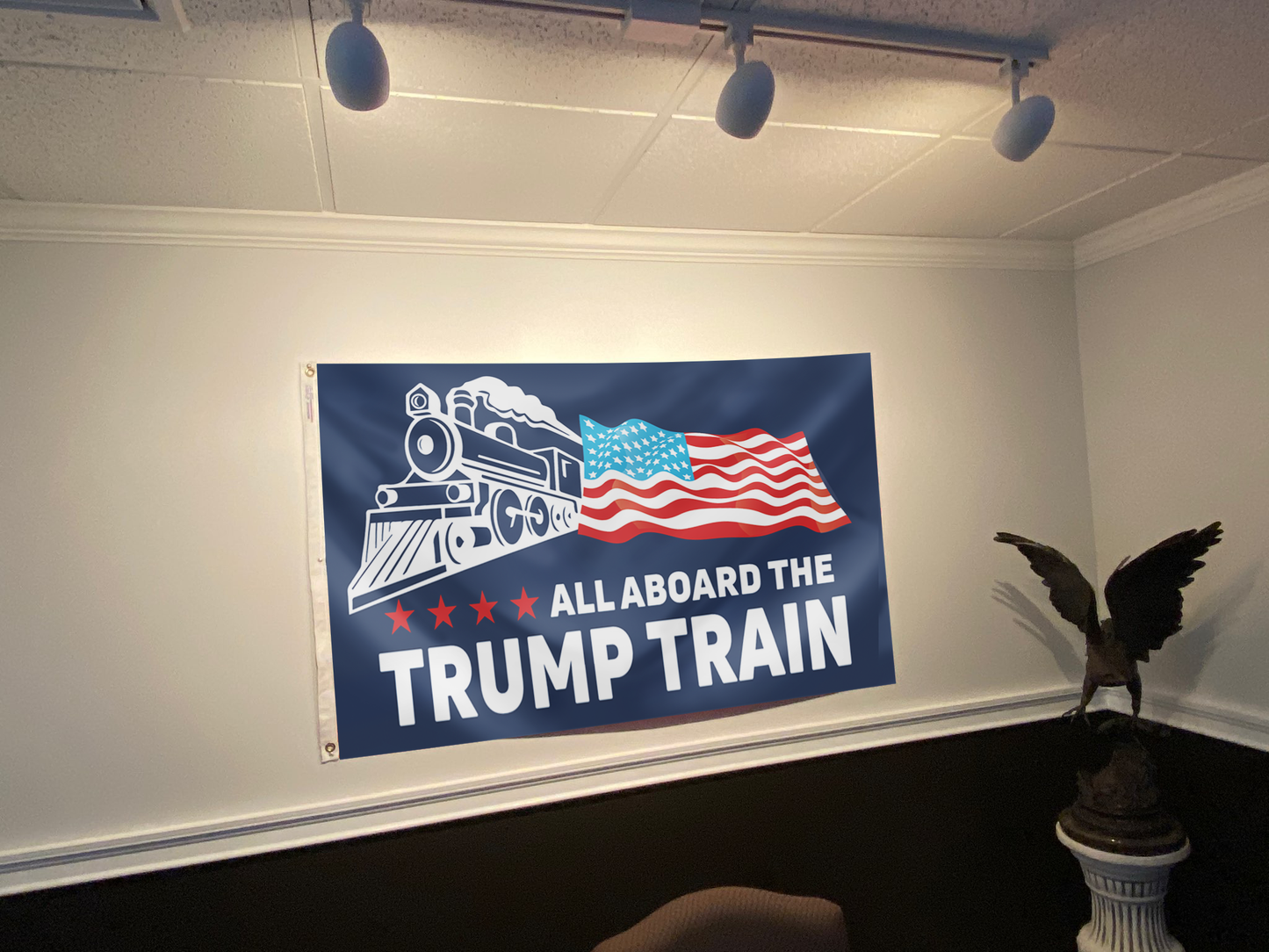 All Board The Trump Train Flag