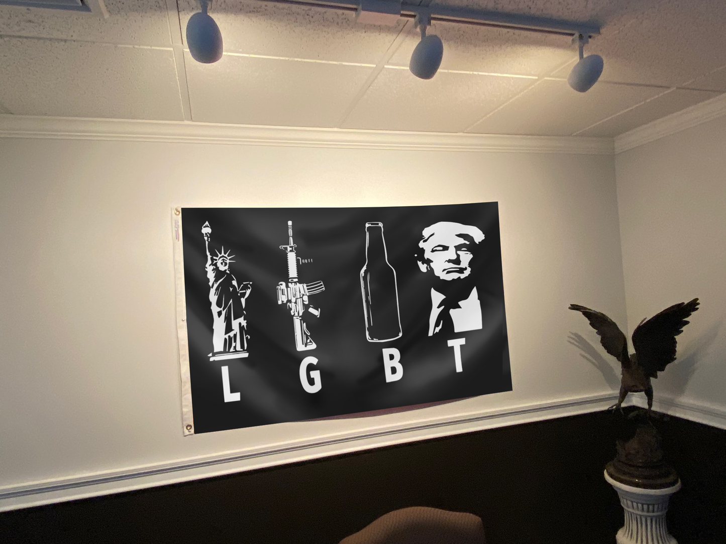 LGBT Trump Black Flag