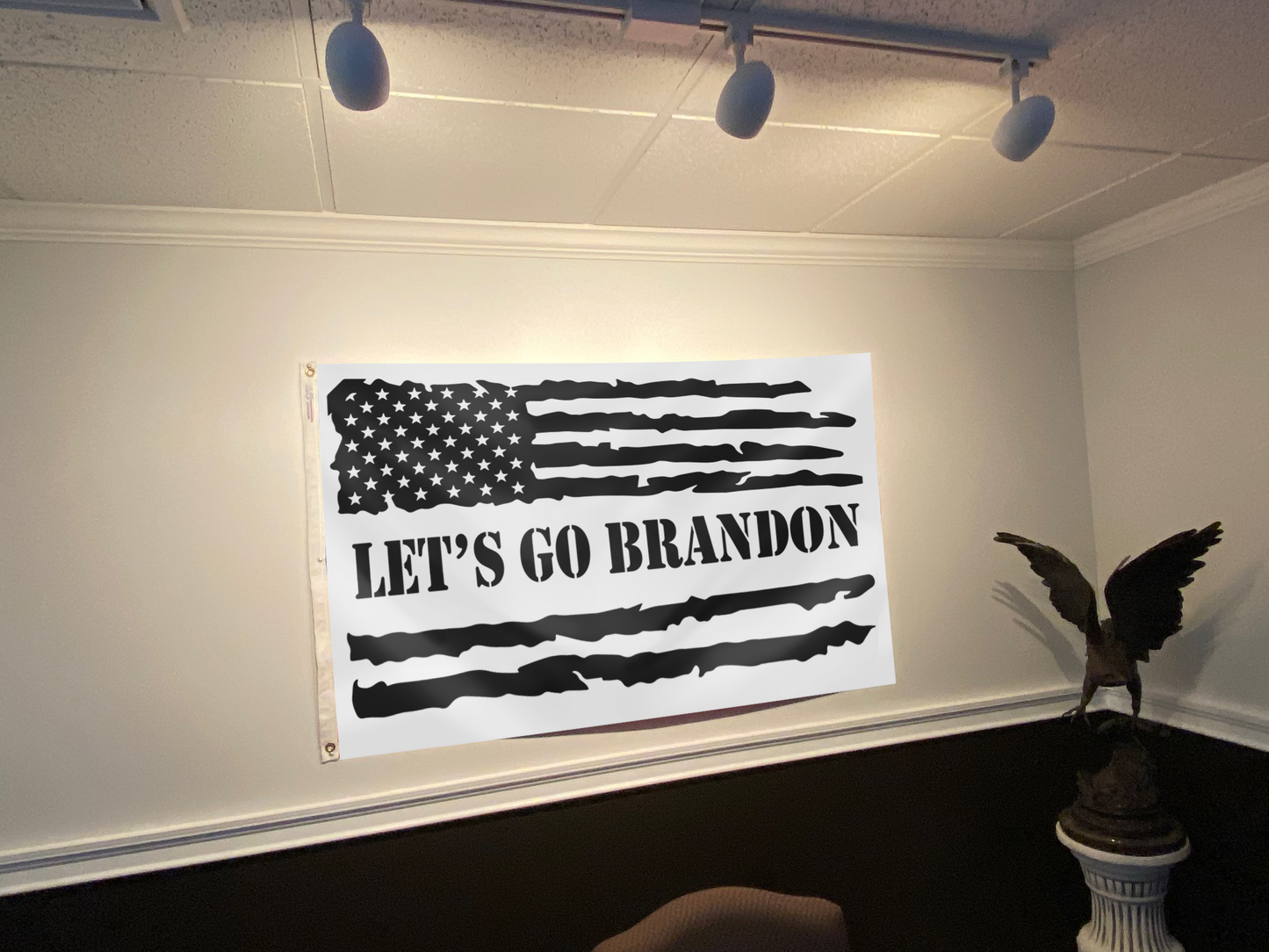Let's Go Brandon Flag (B&W)