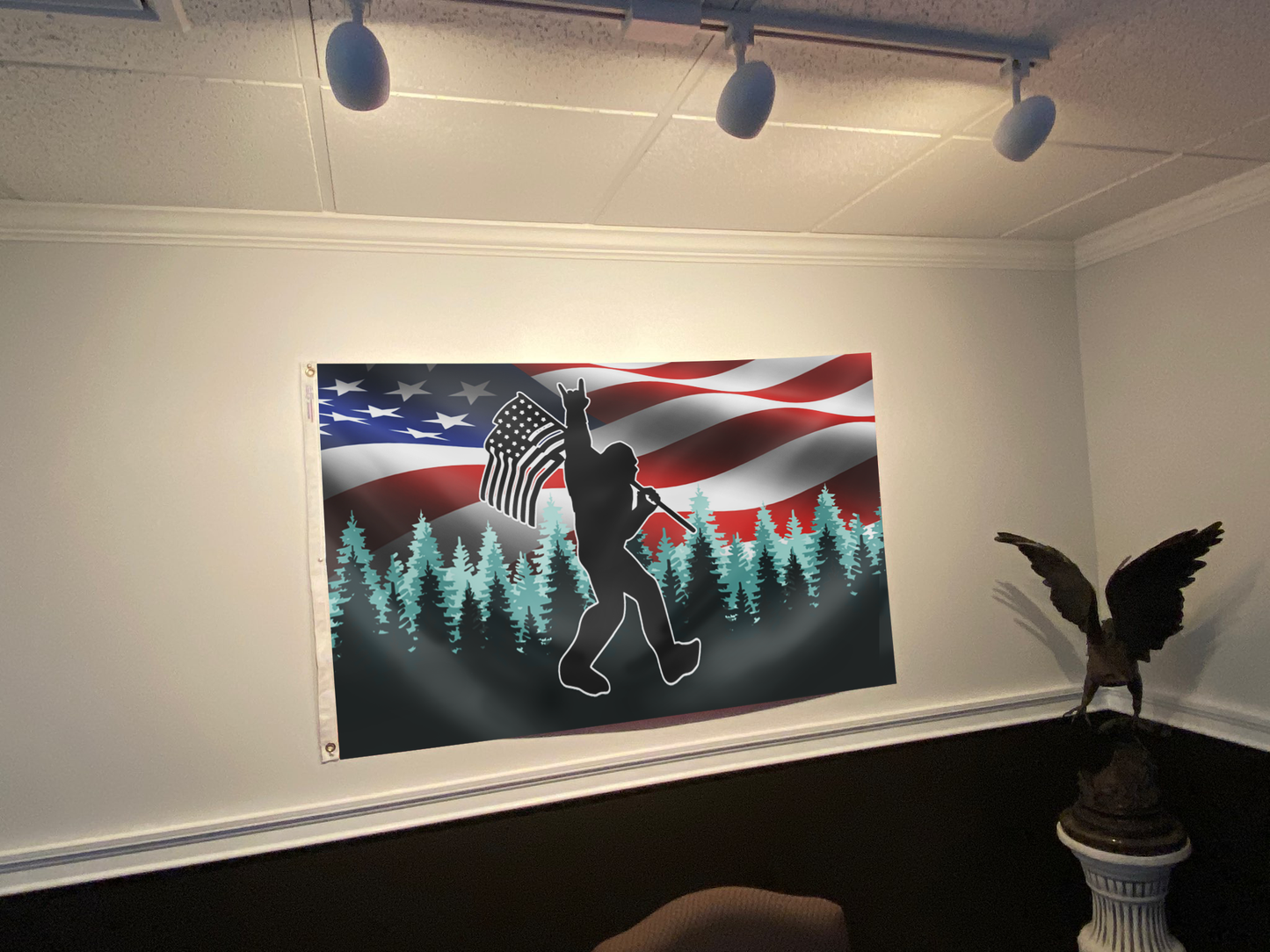 Sasquatch USA Flag