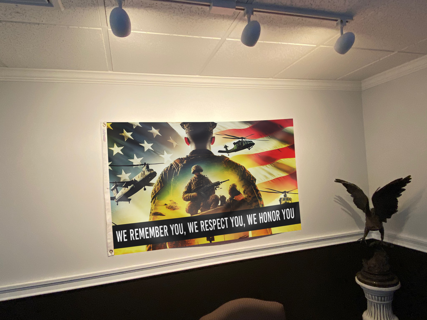 We Remember You, We Respect You Flag
