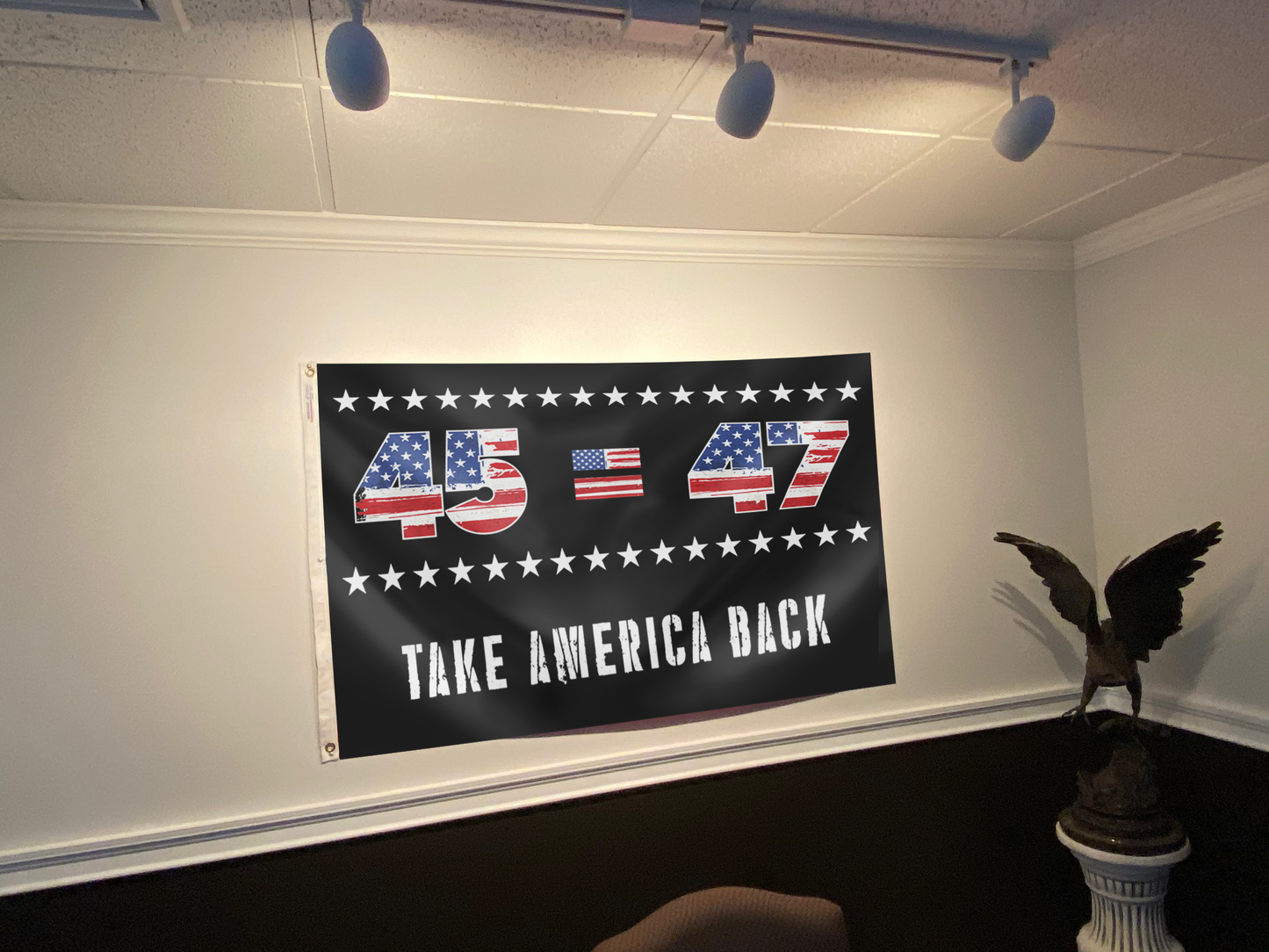 45 47 Trump USA Flag