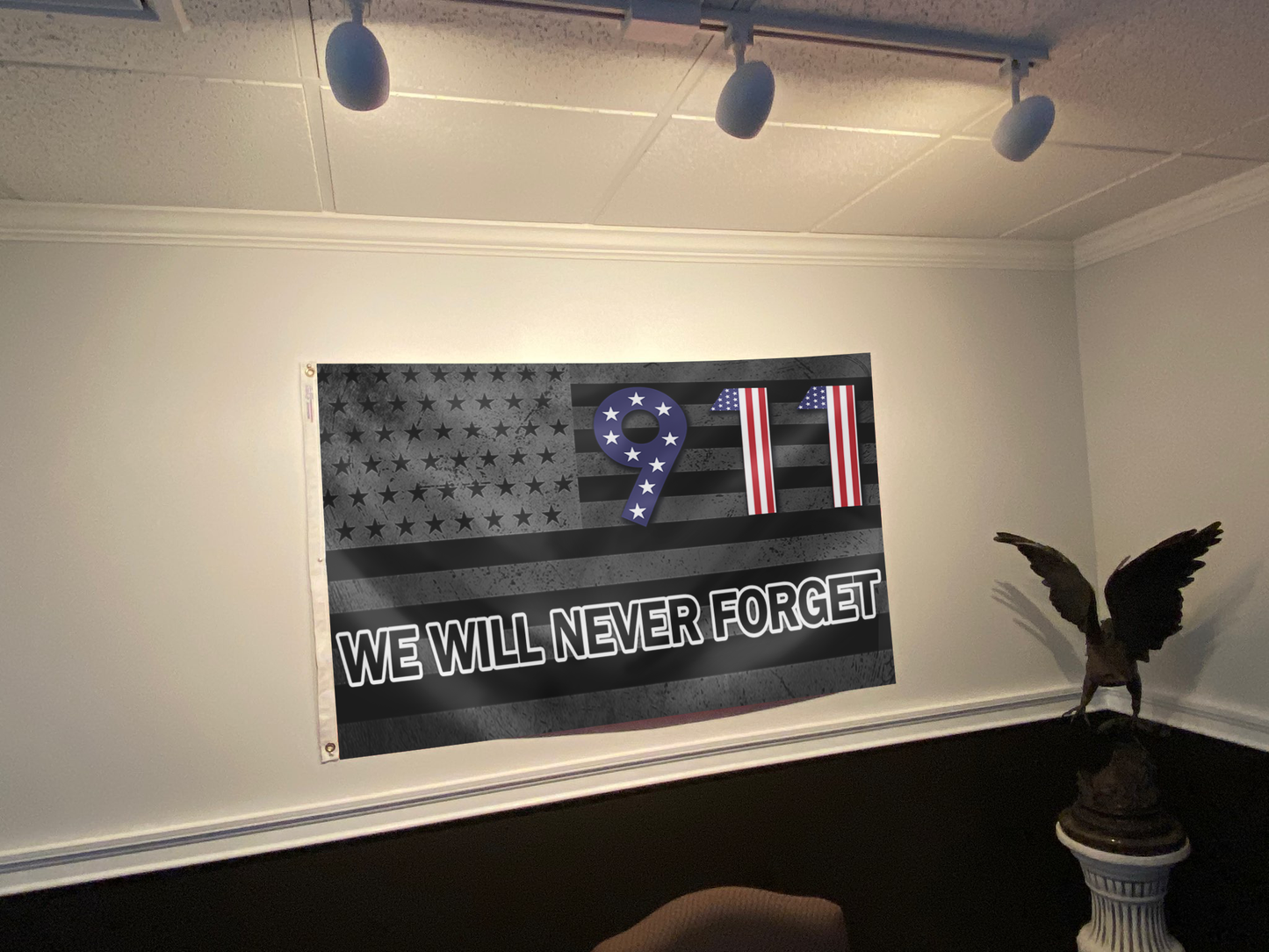 USA 911 We Will Never Forget Flag