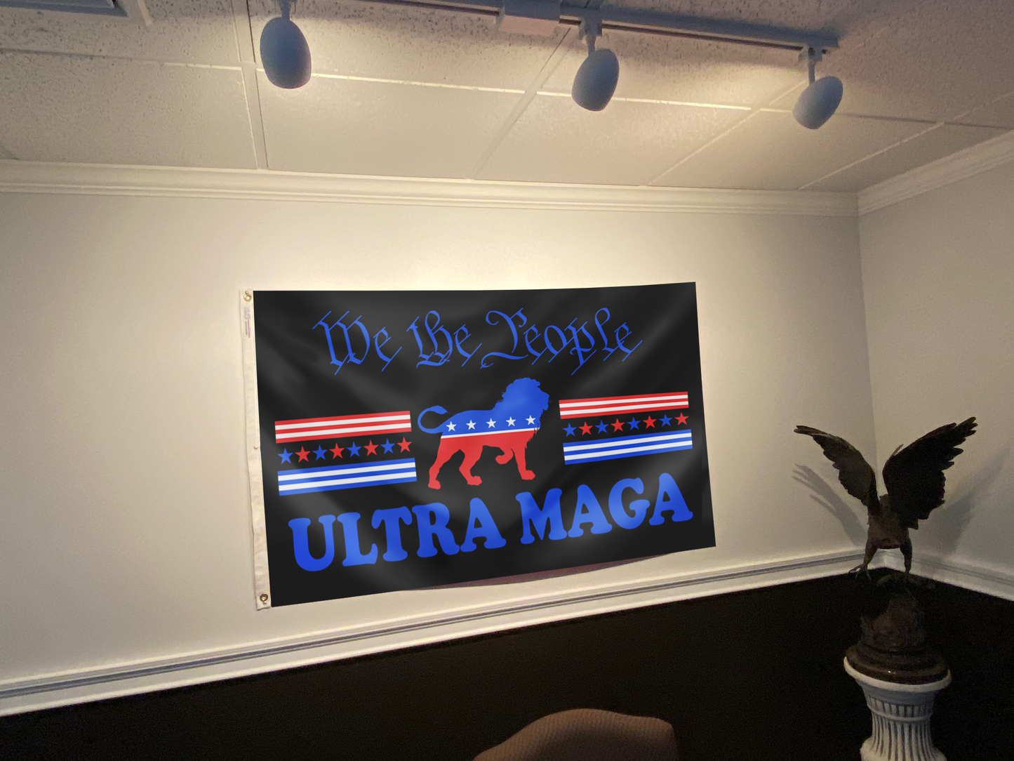 We The People Ultra MAGA Black Flag