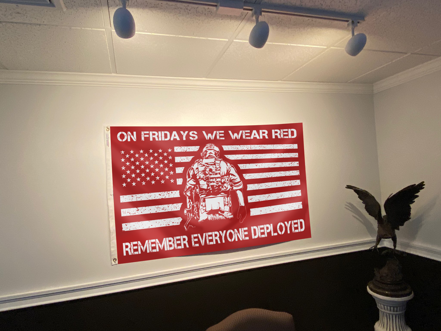 On Fridays We Wear RED Flag