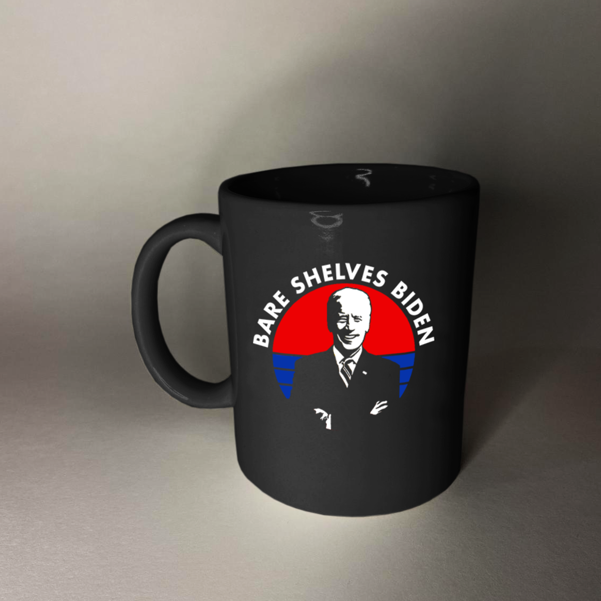 Bare Shelves Biden 11 oz. Black Mug