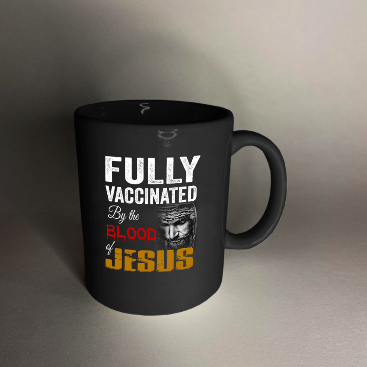 Fully Vaccinated v1 11 oz. Black Mug