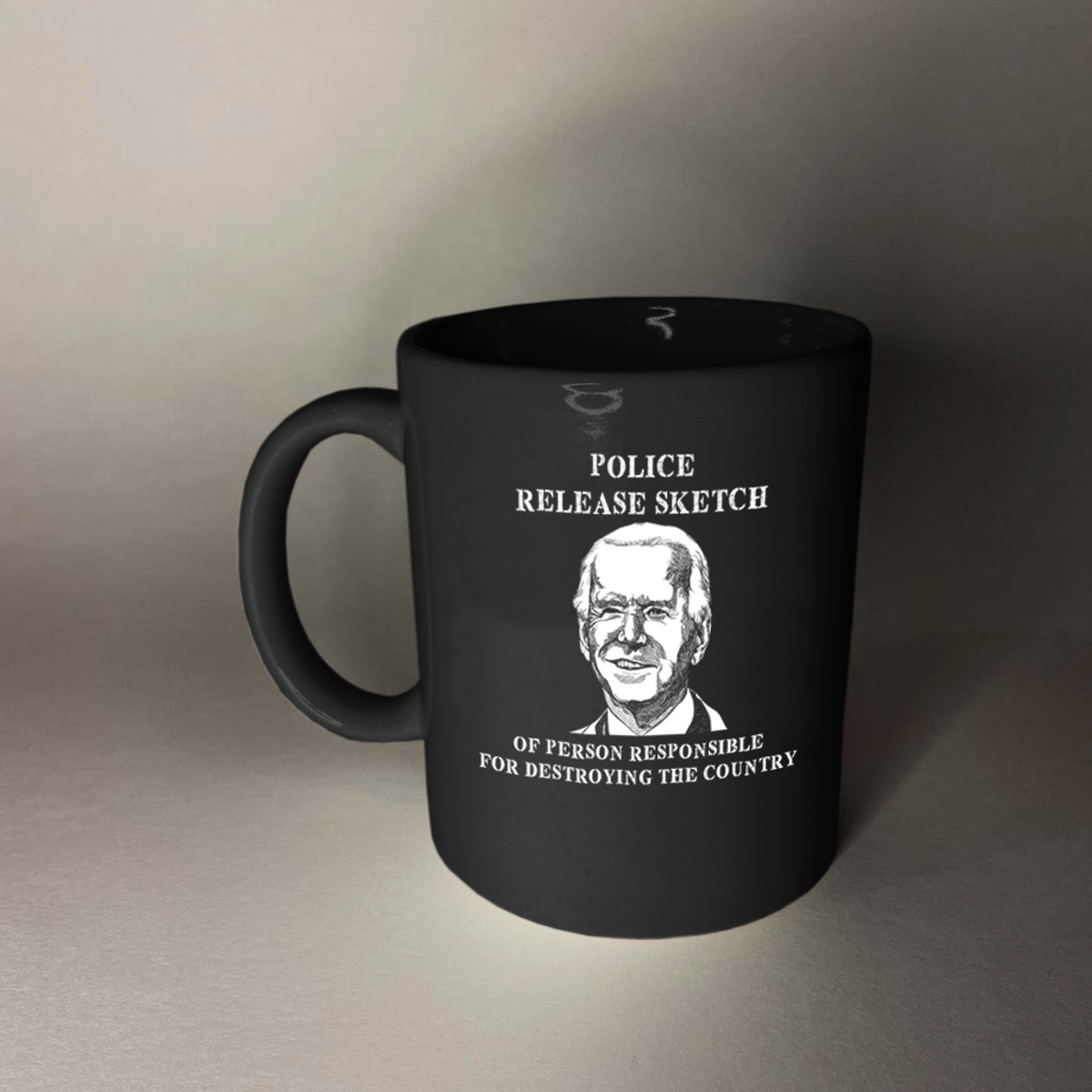 Police Sketch 11 oz. Black Mug