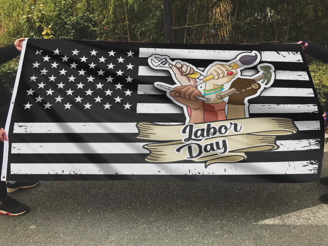 Happy Labor Day Flag