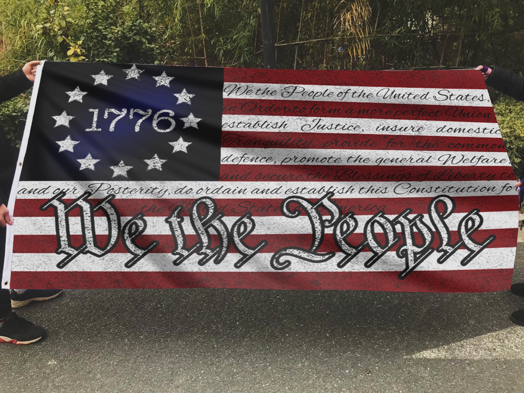 We The People Flag 1776 Vintage Betsy Ross Flag
