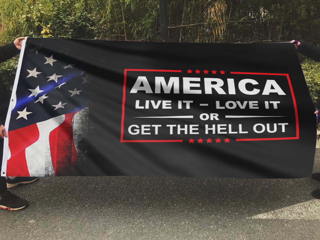 America Live It - Love it Flag