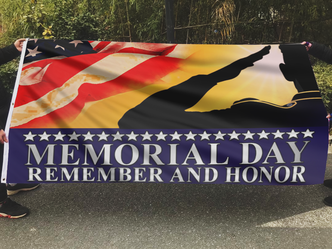 Memorial Day Remember and Honor Flag