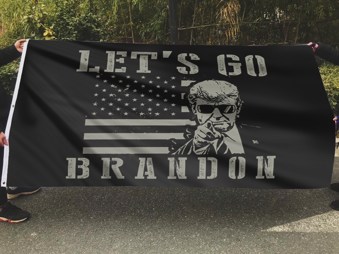 Let's GO Brandon B&W Flag