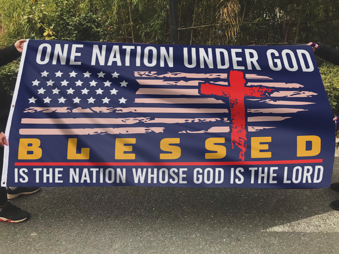 Blessed is the Nation Flag