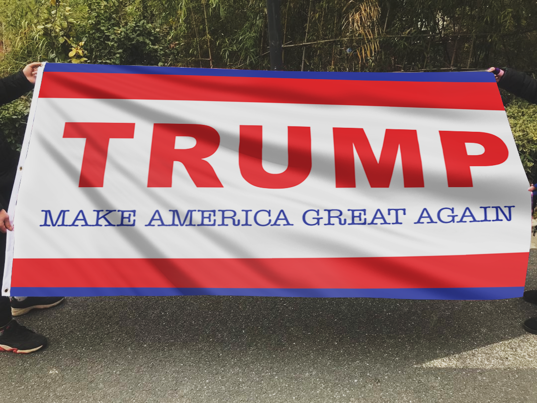 TRUMP Red Make America Great Again Flag