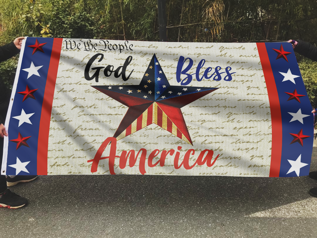 God Bless America - We The People Flag