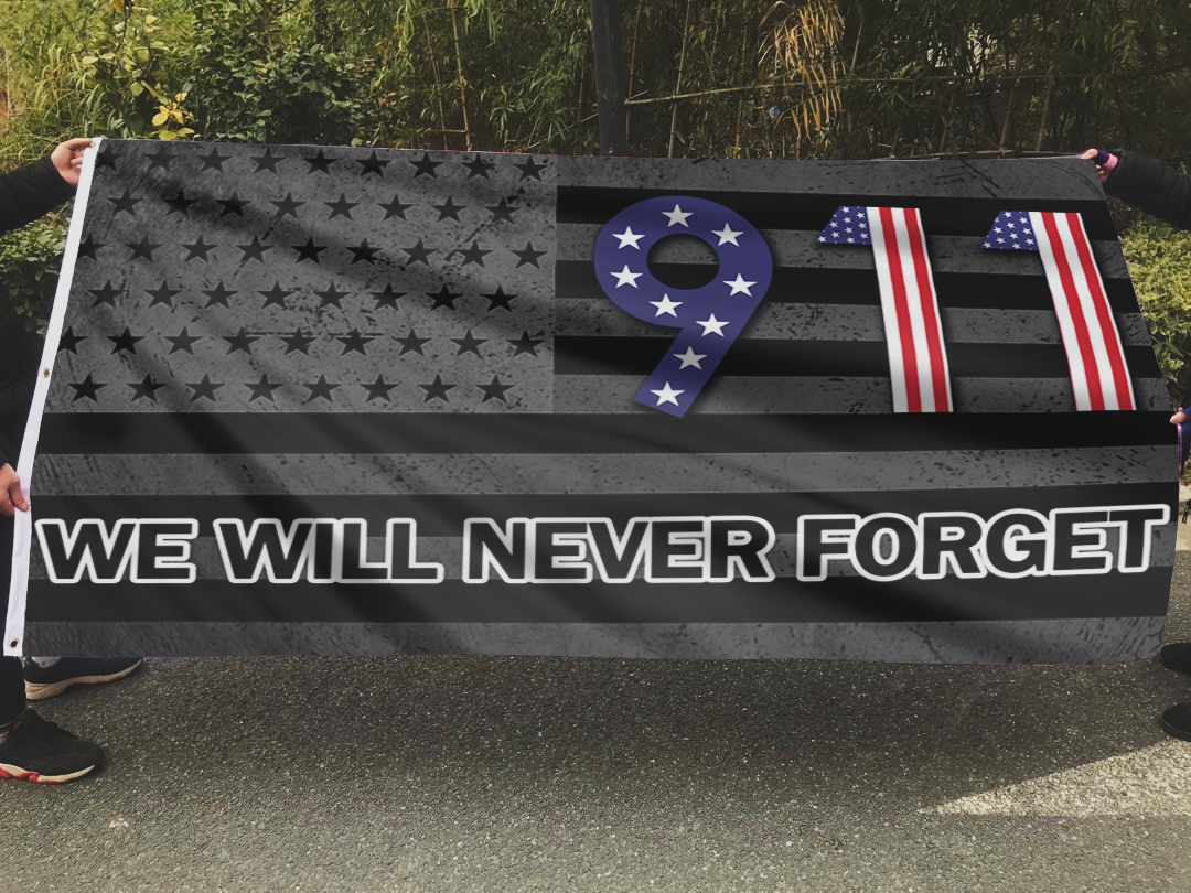 USA 911 We Will Never Forget Flag