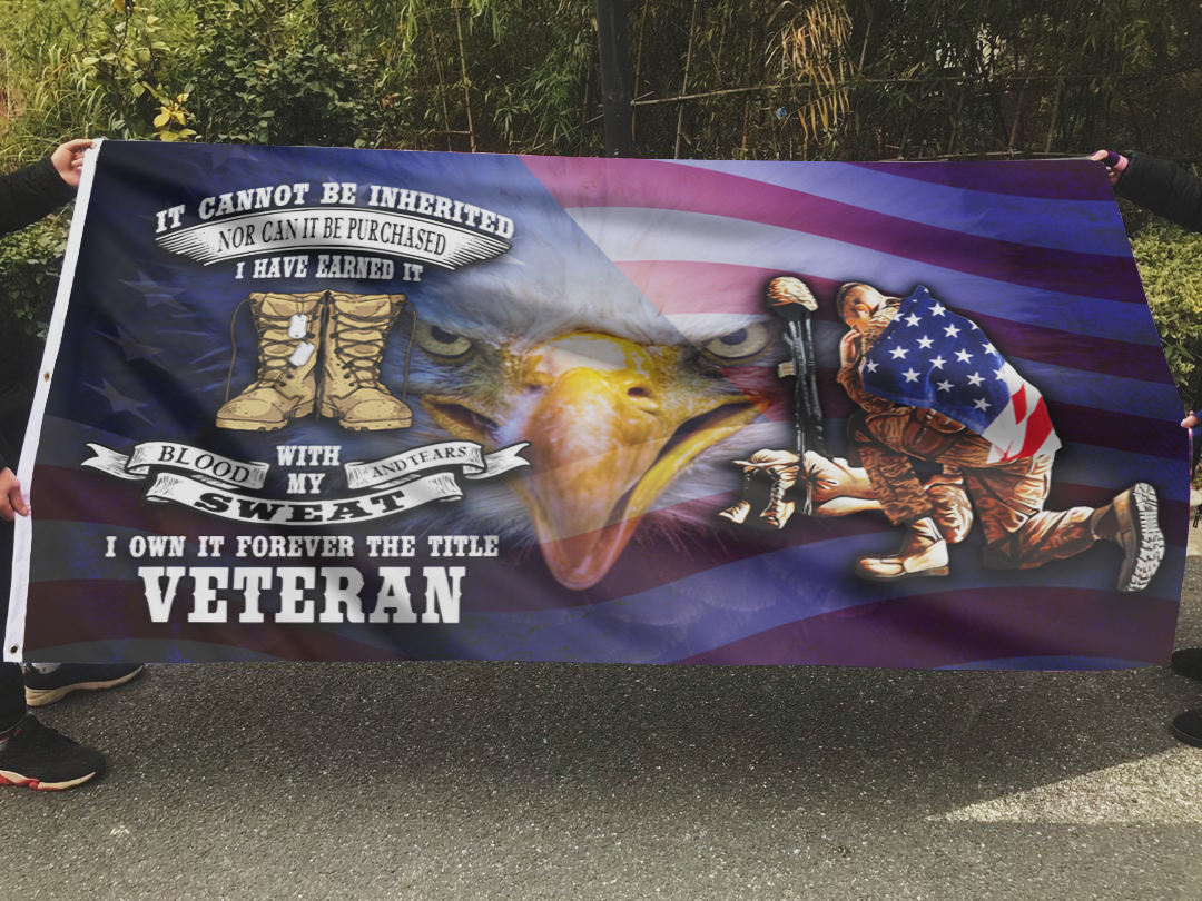 Veteran - Blood, Sweat and Tears Flag