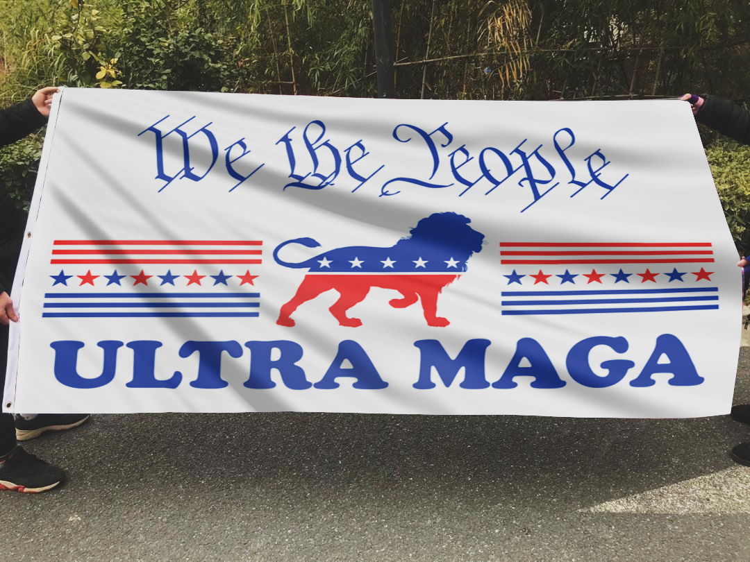 We The People Ultra MAGA White Flag