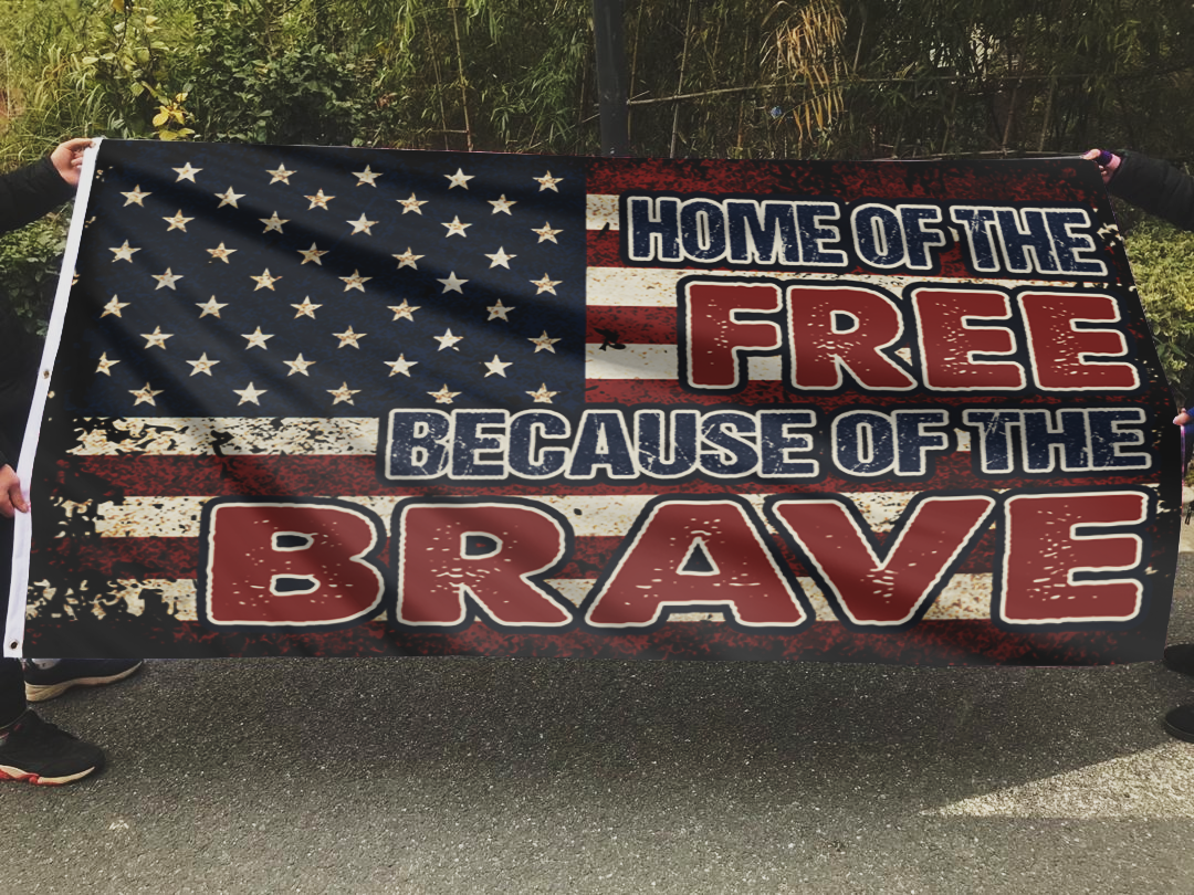 HOME OF THE FREE FLAG